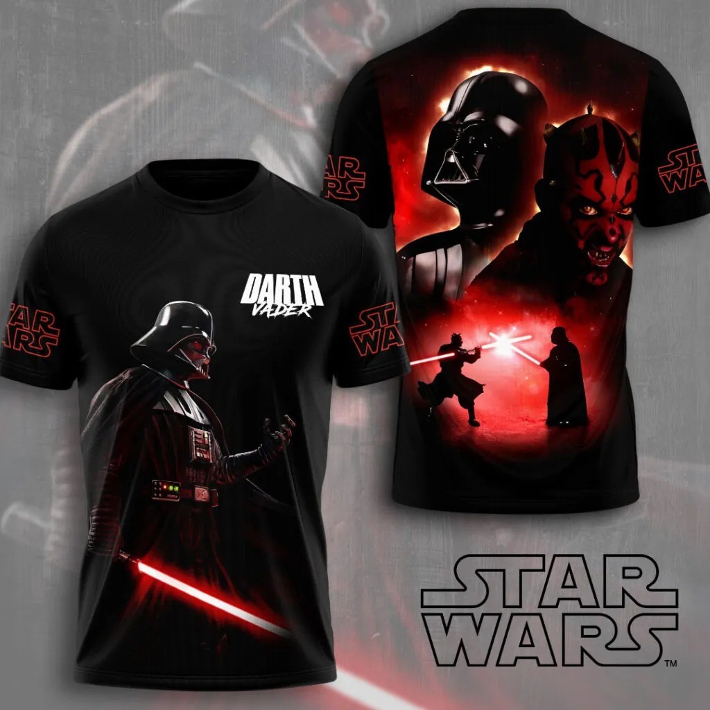 Star Wars x Darth Vader Darth Maul T-shirt Size XS-6XL All Over Print gallery