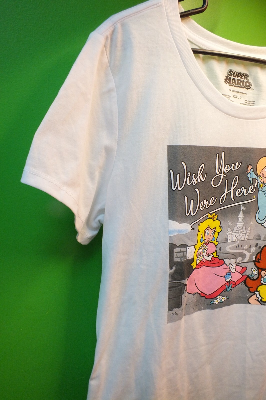 Licensed SUPER MARIO 2020 Ladies XXXL Princess T-Shirt Poly/Cotton 80/20 blend gallery
