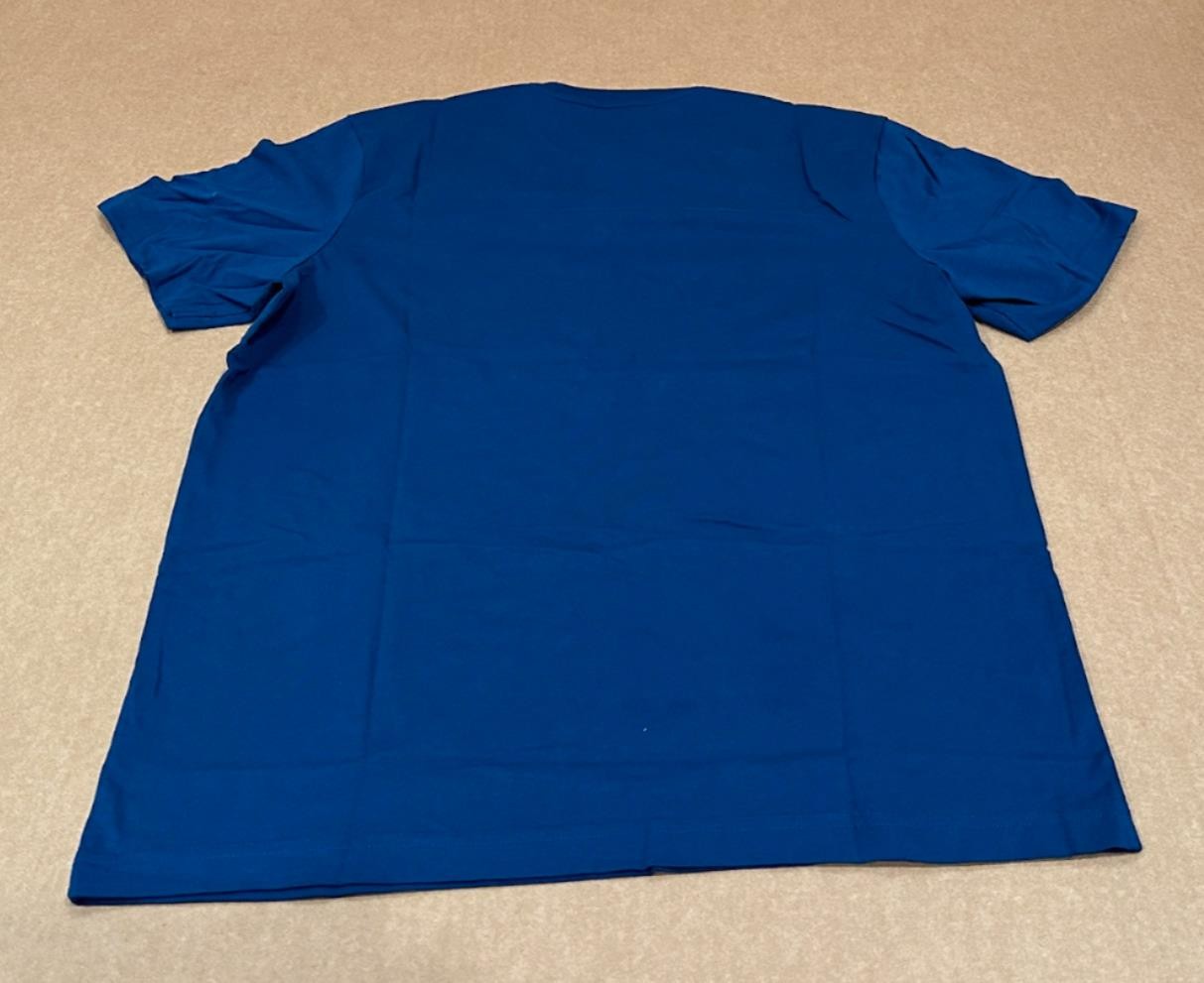 New Authentic Apple Unisex Short Sleeve T Shirt in Blue Store Employee Uniform gallery