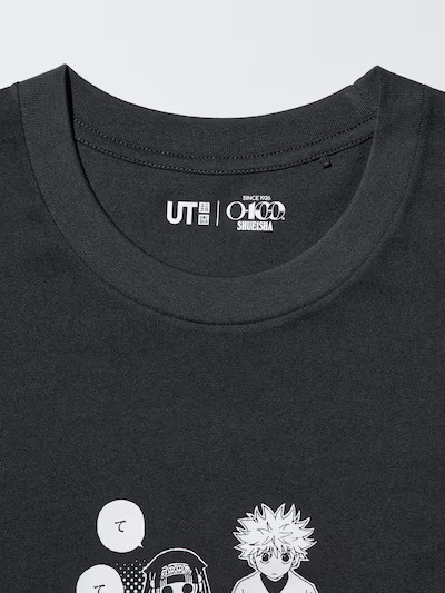 HUNTER×HUNTER Uniqlo UT Shueisha 100th Black T-Shirt XS-4XL Gon Killua NEW 2026 gallery