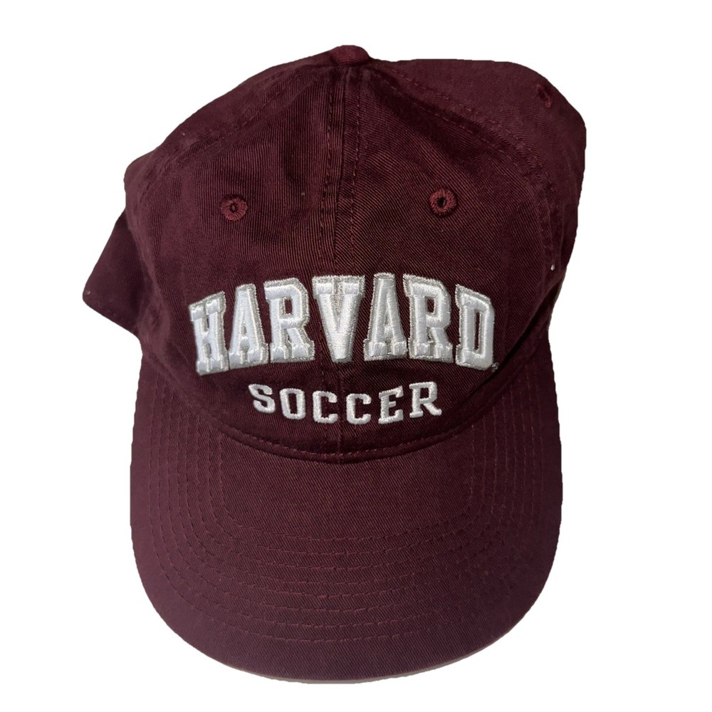 Champion Authentic 100% Cotton Harvard Soccer Crimson OSFA Strapback Hat