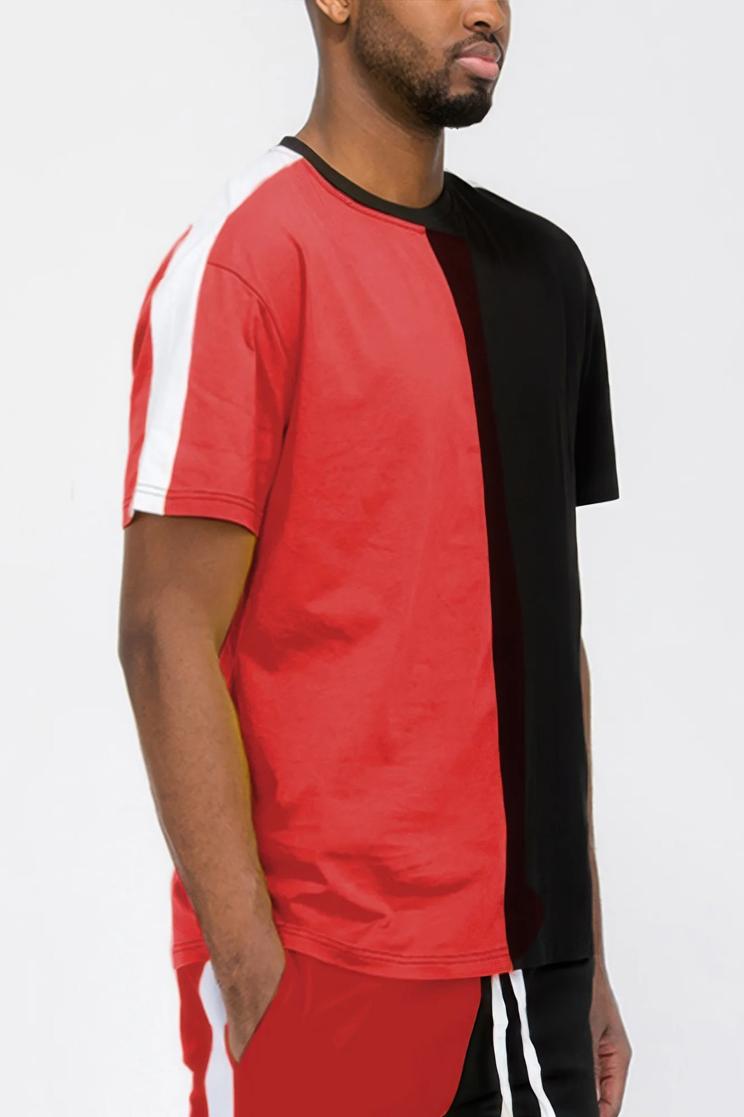 Two Tone Color Block Short Sleeve Tshirt gallery