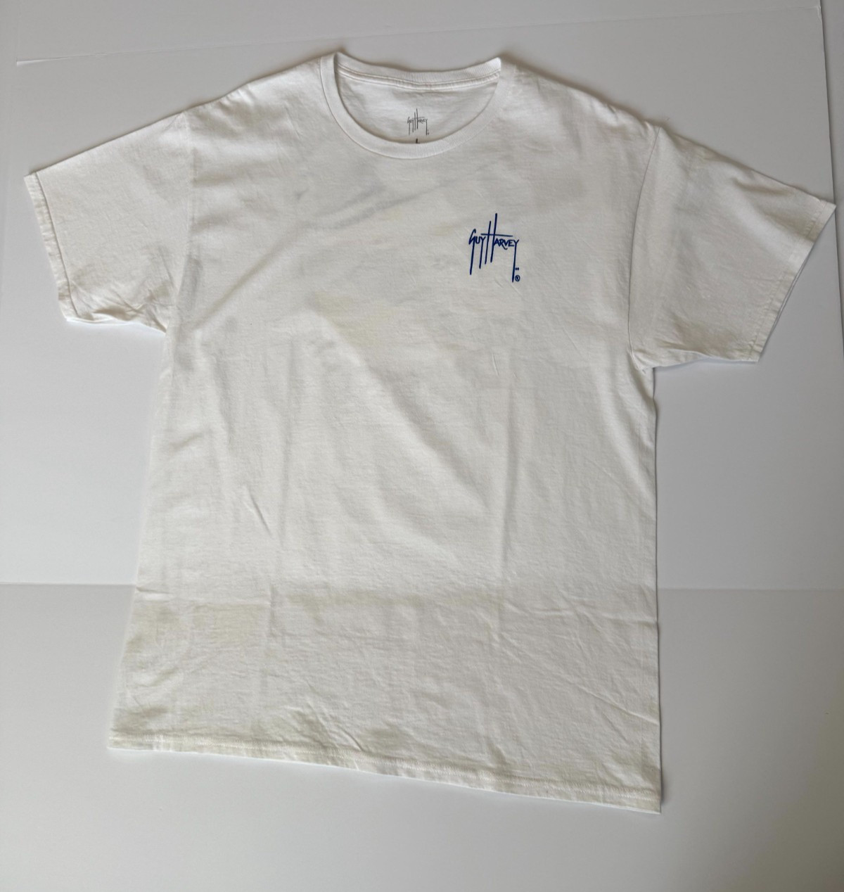 Guy Harvey T-Shirt Mens Large White Cayman Islands 2024 Graphic Fishing Outdoor