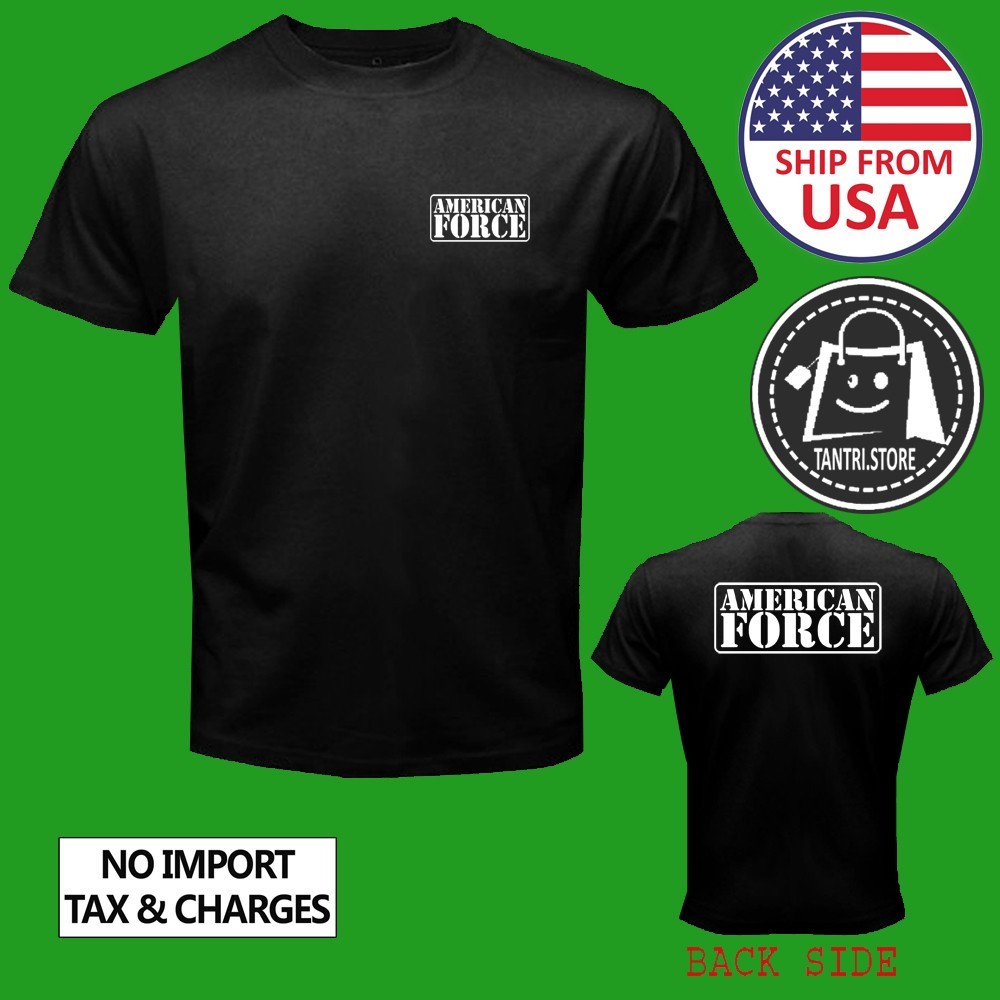 American Force Wheels Racing Car Men’s Black Size S to 5XL