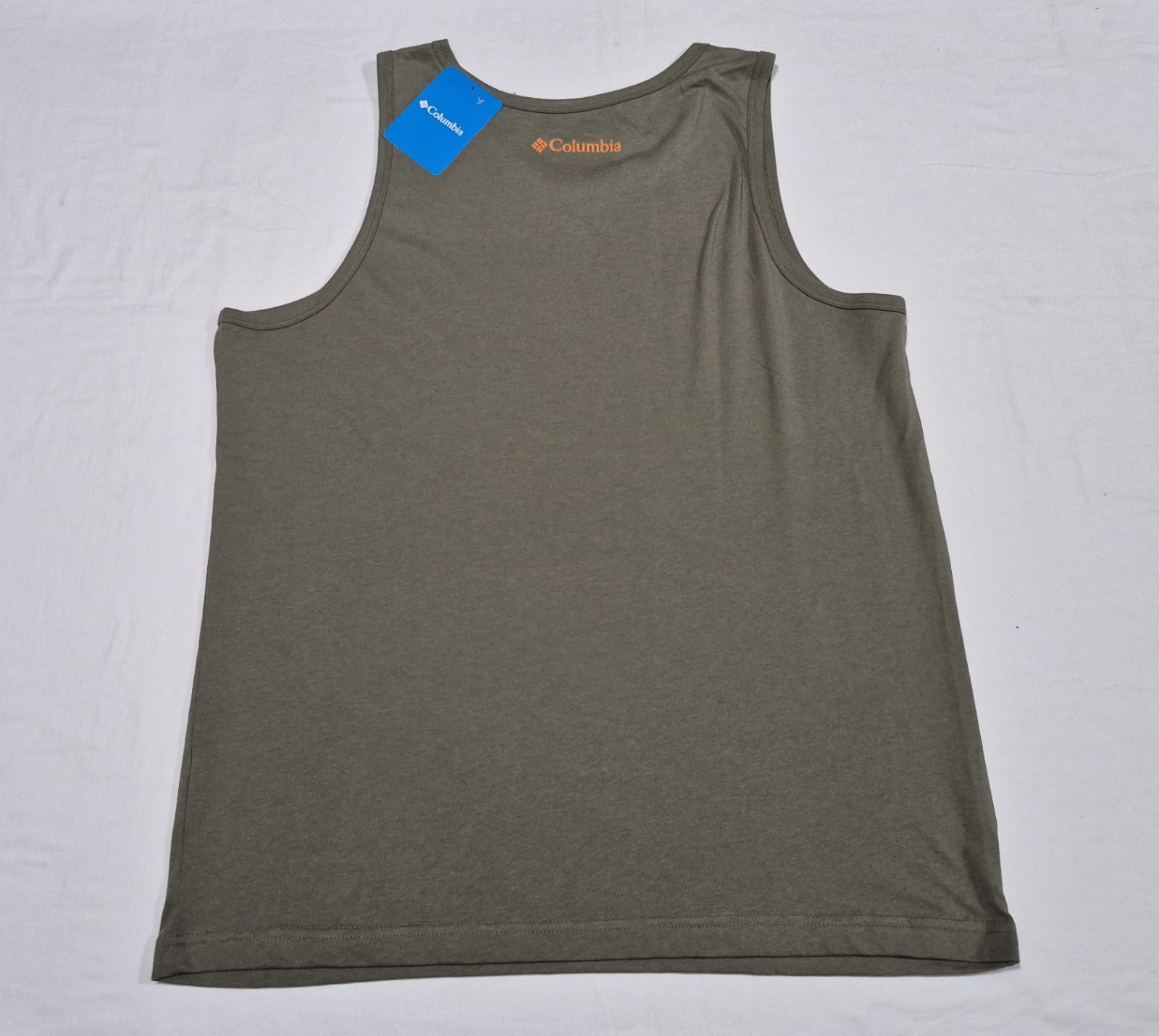 Columbia Men's Outdoor Graphic Tank Top Olive green Sleeveless Sports SZ Large gallery