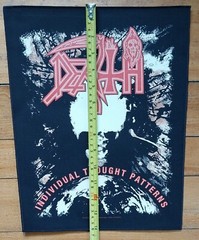 LICENSED ~ DEATH ~ Individual Thought Patterns LARGE Battle Jacket Back Patch