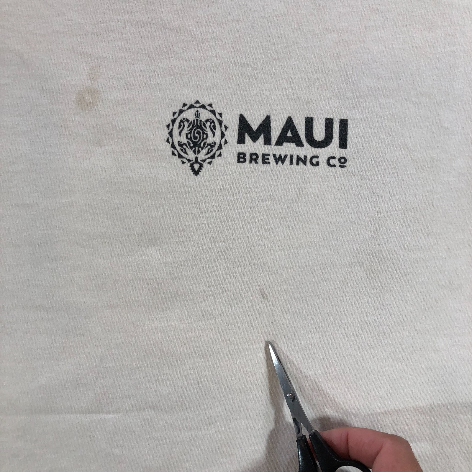 crazy shirt maui brewing T shirt mens L cream tan coconut dye gallery