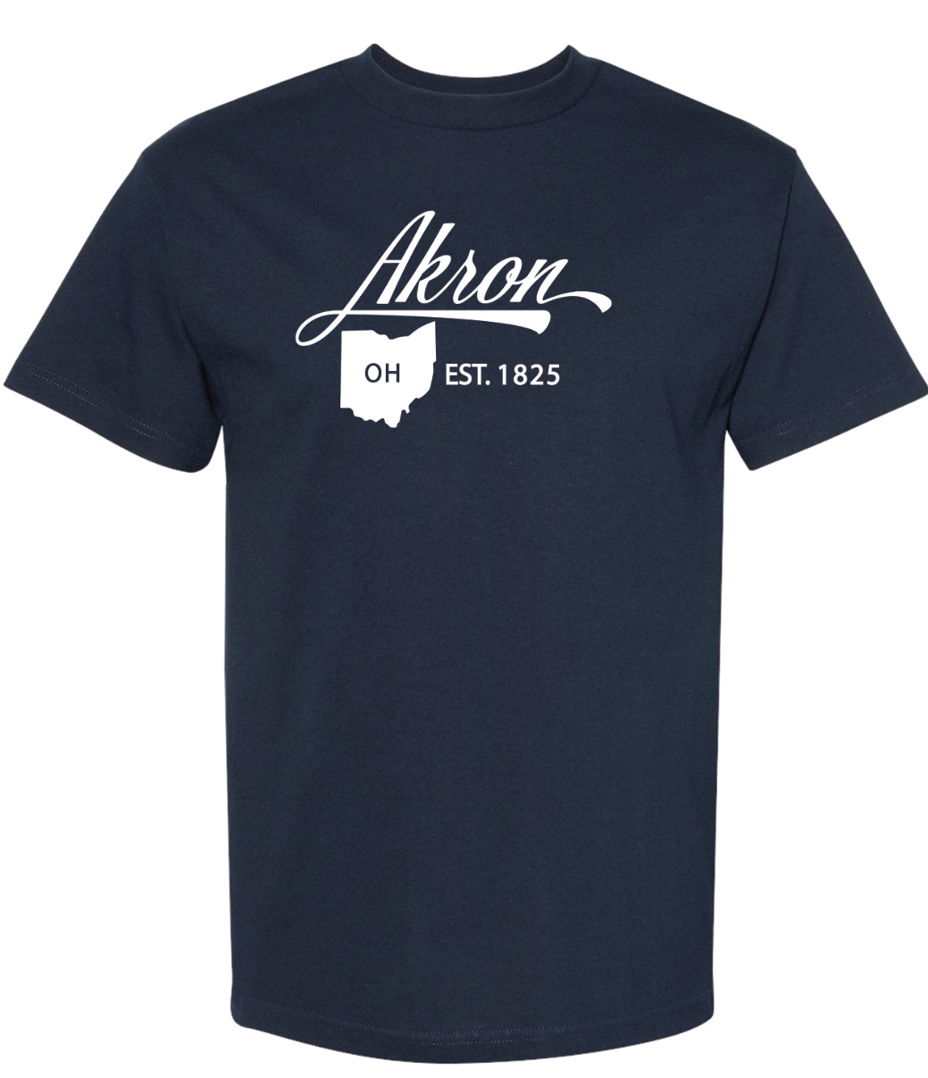 Akron Ohio State T-Shirt Short Sleeve Graphic Tees Unisex Apparel gallery