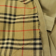Burberrys Trench Coat Nova Check Lining Vintage Beige Belt Womens