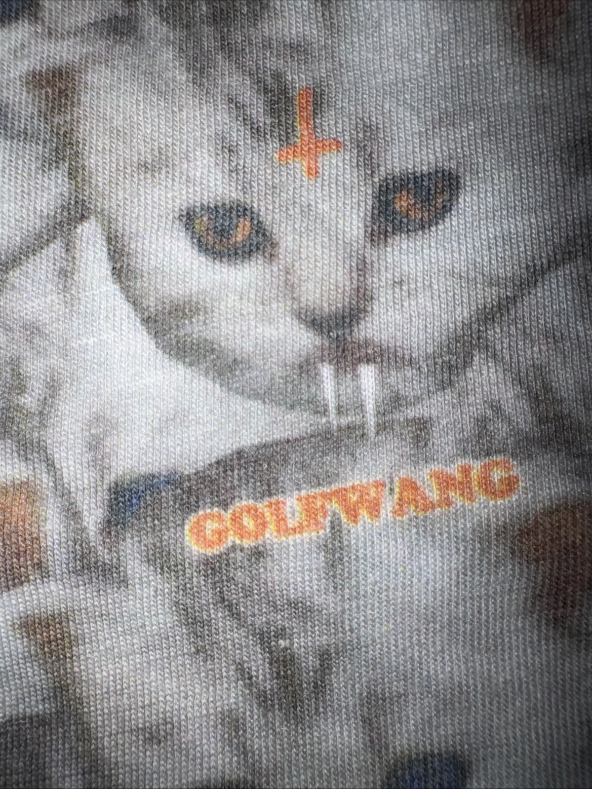 2014-15 Golf Wang Odd Future Tyler The Creator Kill Cat All Over Print Tee Sz S gallery