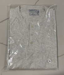 Faherty Men’s Newport Cloud Henley L/S T-Shirt Retail: $98 (NWT)