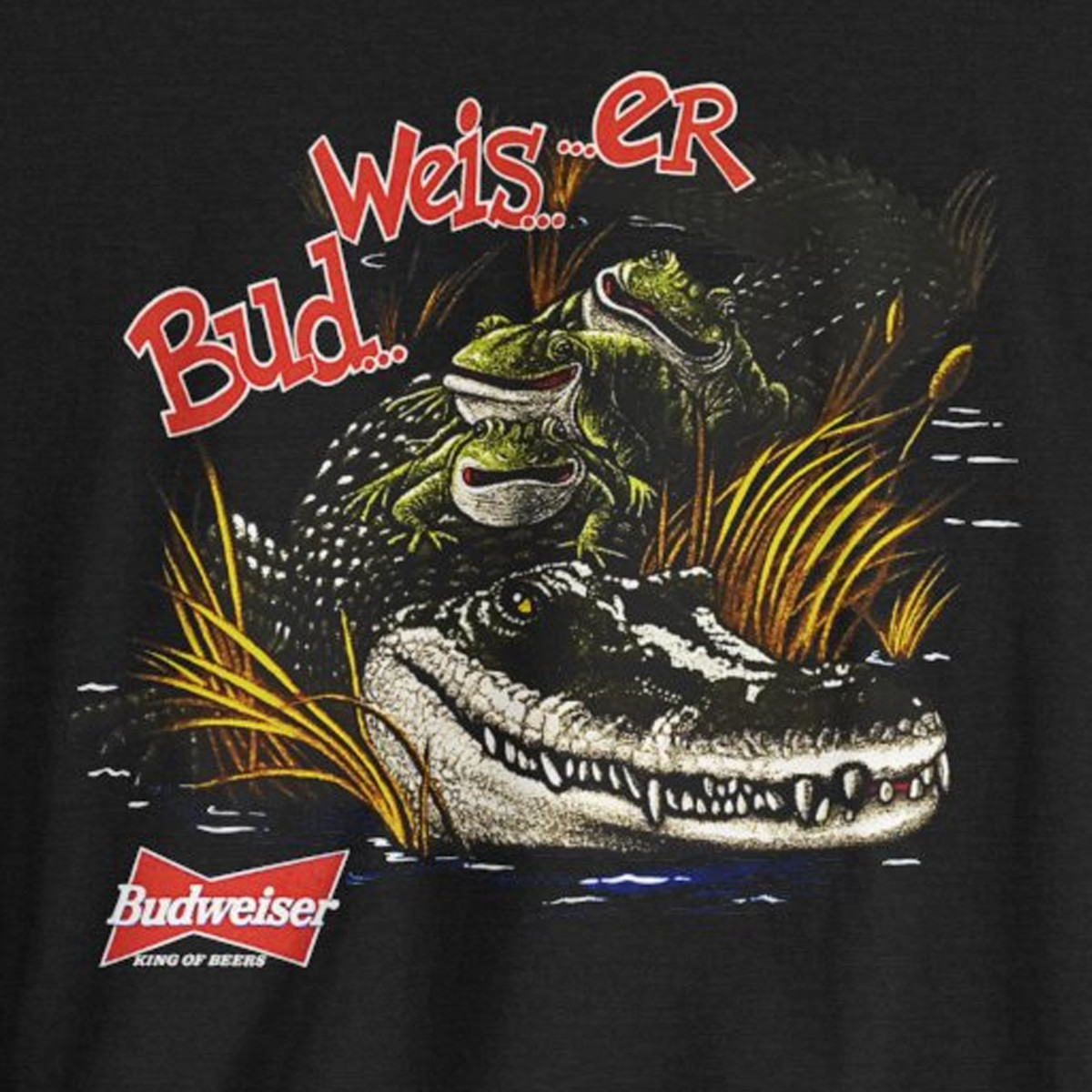 Budweiser – Bud… Weis… Er… – Beer Frogs Alligator T-Shirt