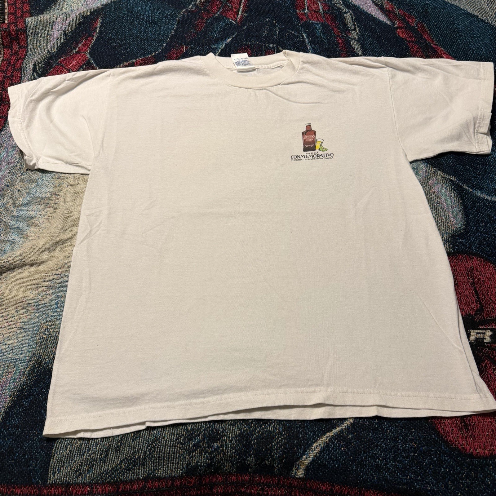 Vintage 90s Sauza Conmemorativo Tequila White Shirt Offiensive Fortune Cookie L gallery