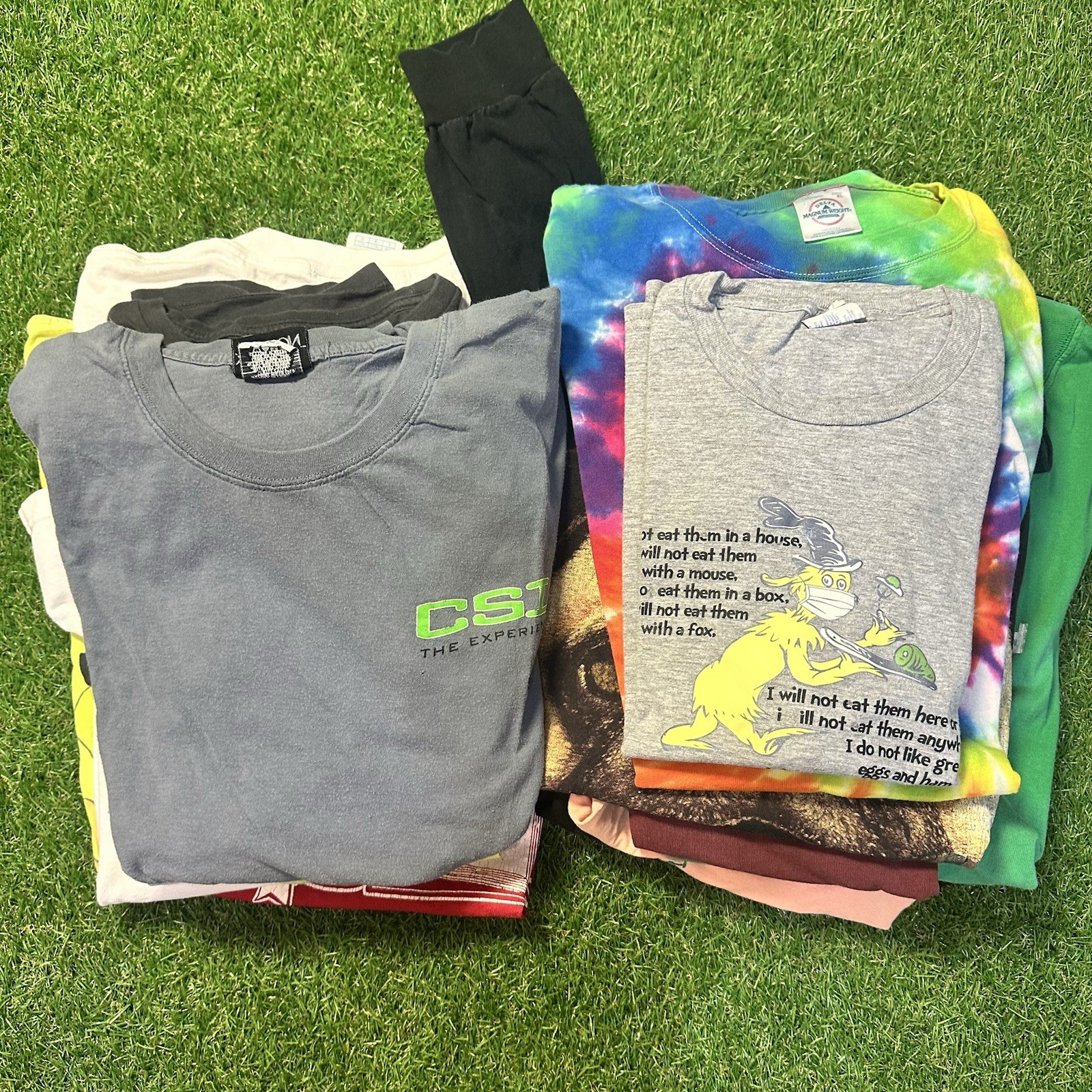 Lot of 20 Modern Graphic T Shirts Mixed Size Wholesale Bulk Reseller Y2K A24 gallery