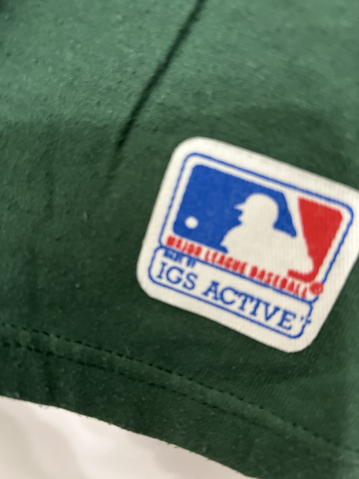 Vintage 90s Y2K Oakland Athletics Baseball MLB XL Green Yellow gallery