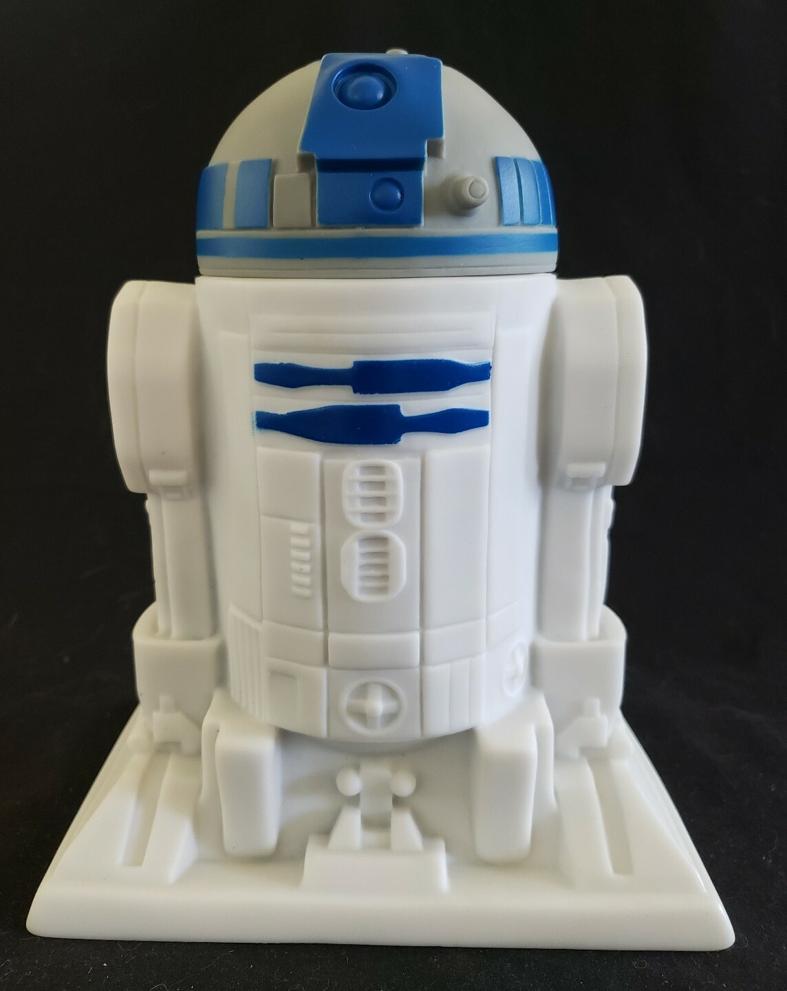 Star Wars R2D2 Mens Size S Navy Blue T-Shirt in Plastic R2D2 Container, New