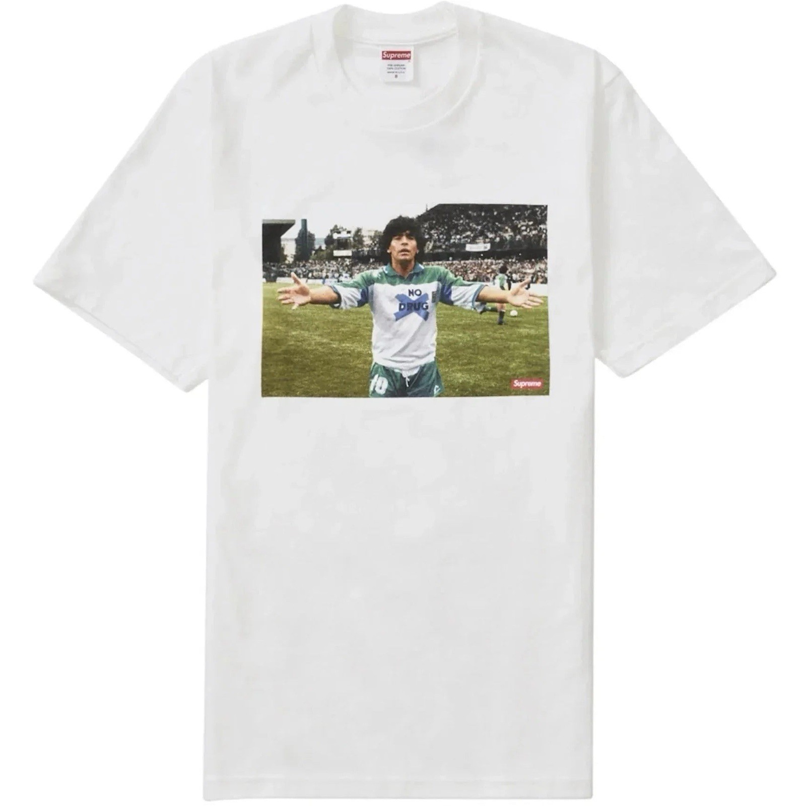 Supreme Maradona Tee White Size Medium SS24