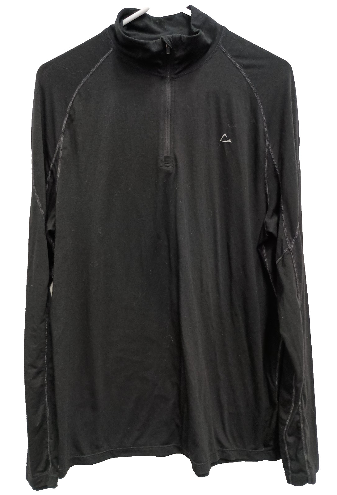Paradox Base Layer Top Mens Large Black Wool Blend Dry Release Long Sleeve