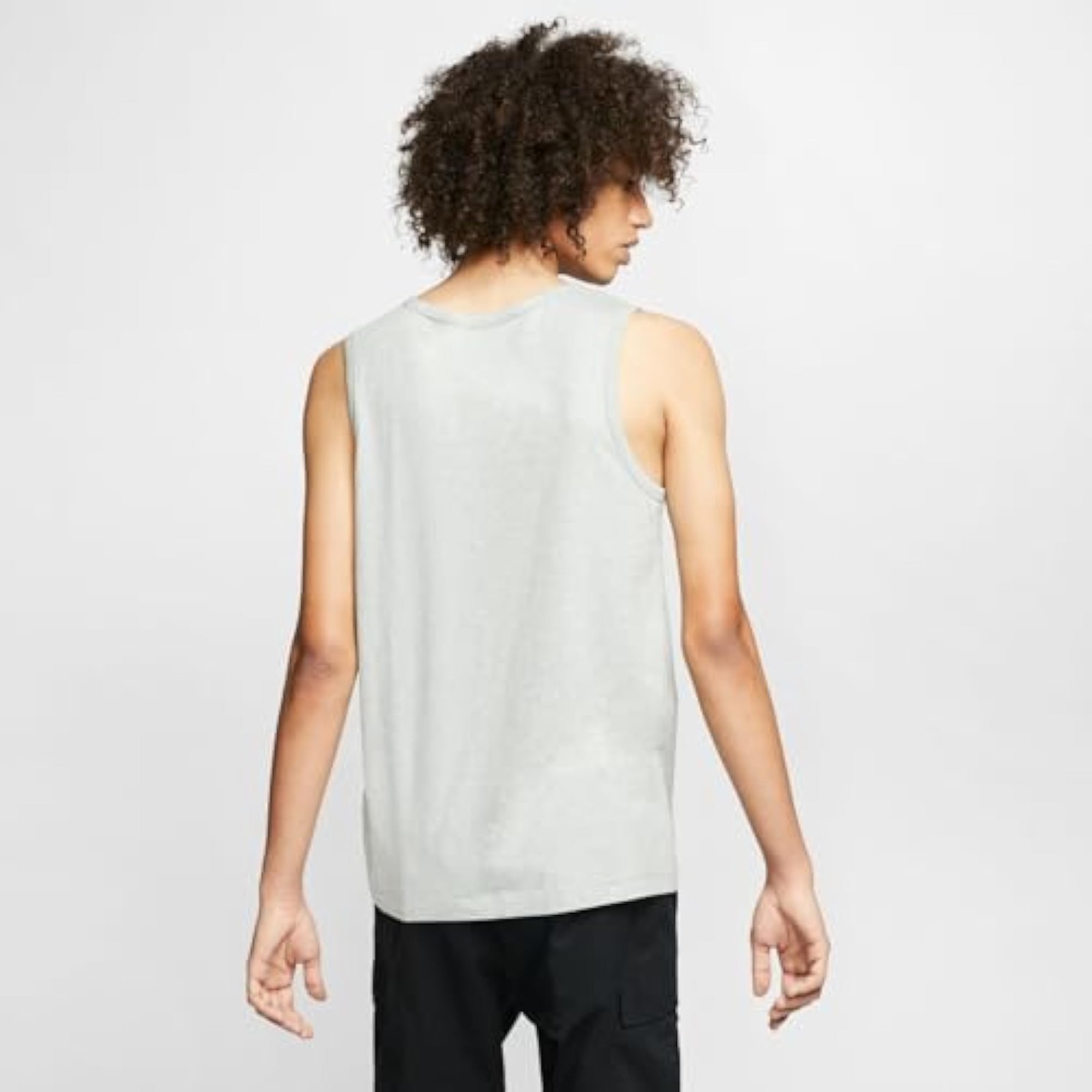 Nike Men's Sportswear Tank, Dark Grey Heather/Black, Small - Dark Grey Heather/B gallery