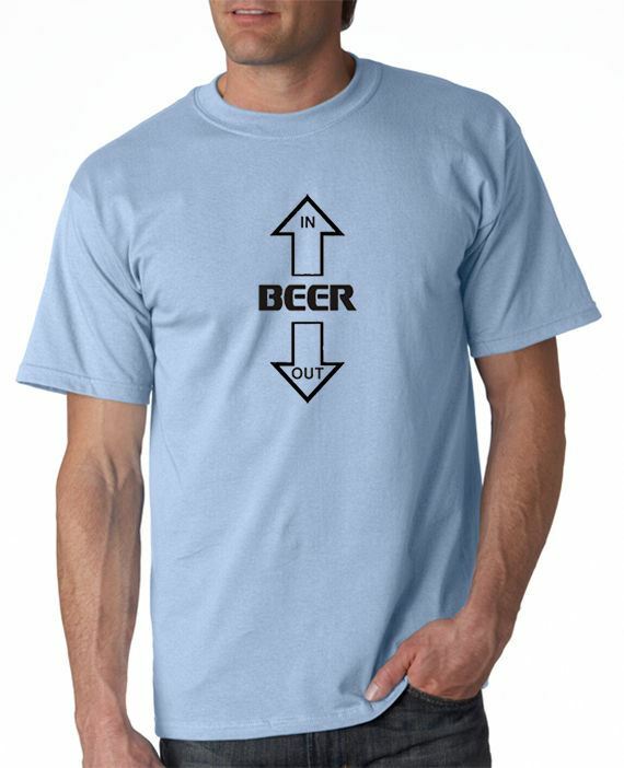 Beer In Beer Out T-shirt Drinking Funny 3 Colors S-3XL gallery