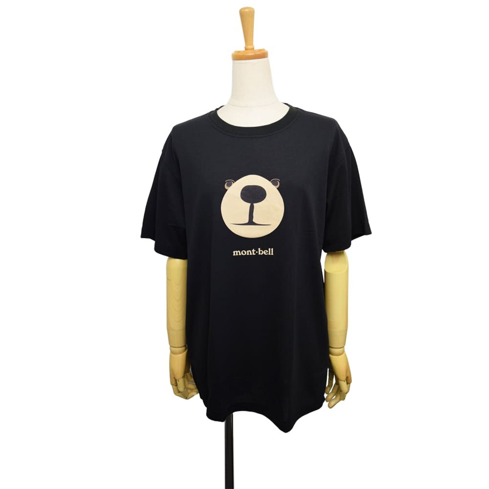 Montbell T-shirt XS or S or M or L or XL sizes black, unisex UV protection gallery