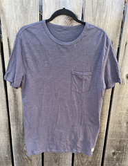 Men’s Vuori T-Shirt Blue Pocket Solid NO SIZE Casual Norm City Classic Modern