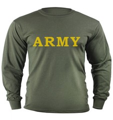 Long Sleeve Graphic Tee Military Tactical Gear Clothing Army Decal T-shirt