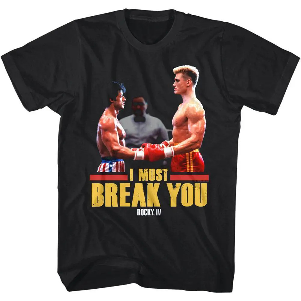 Rocky IV Ivan Drago Must Break You Men's T Shirt Balboa Boxing Championship Top gallery