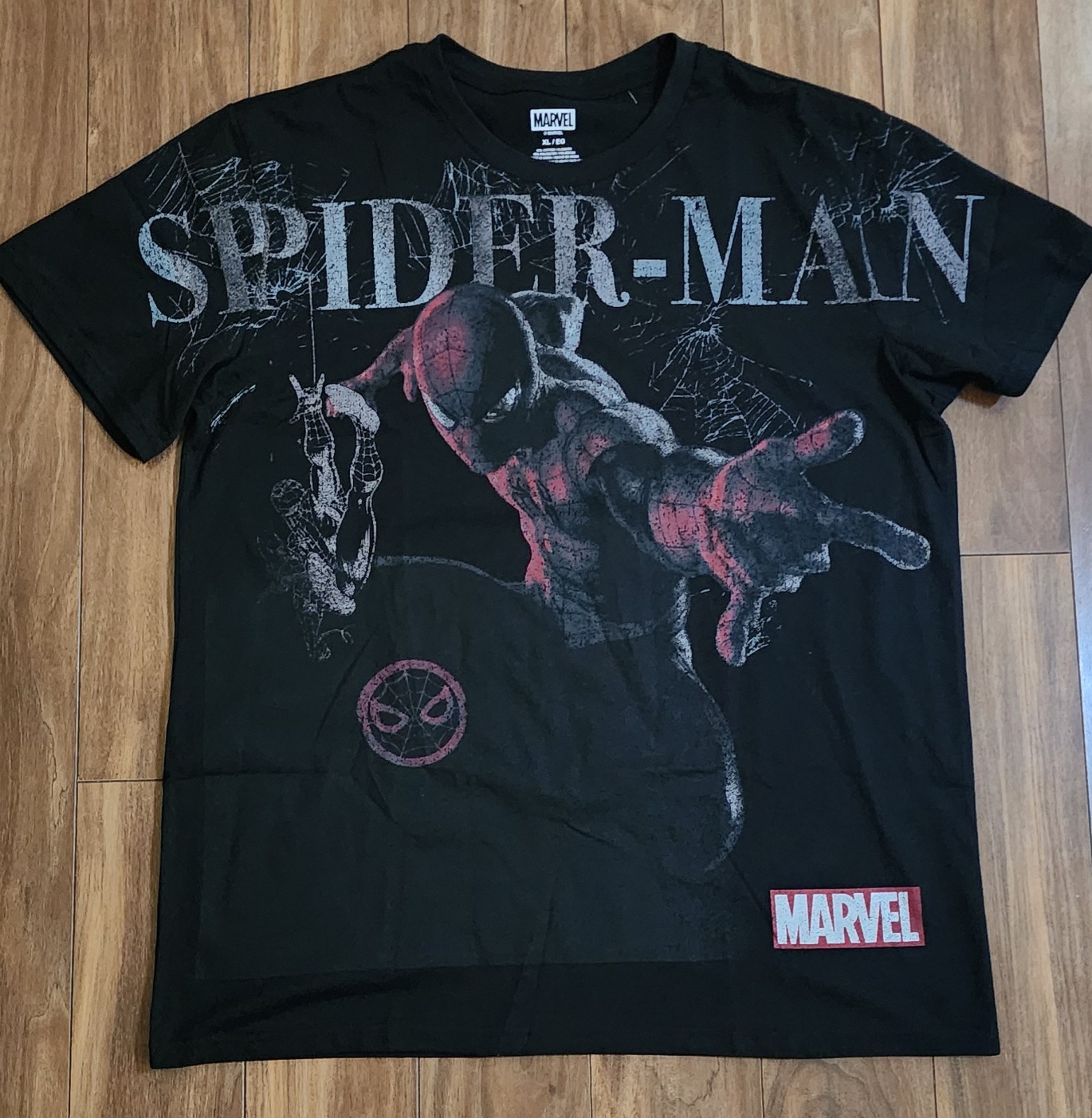 Marvel Spider-Man T-Shirt Men's Sz XL All-Over Print Marvel Universe Comics Tee gallery
