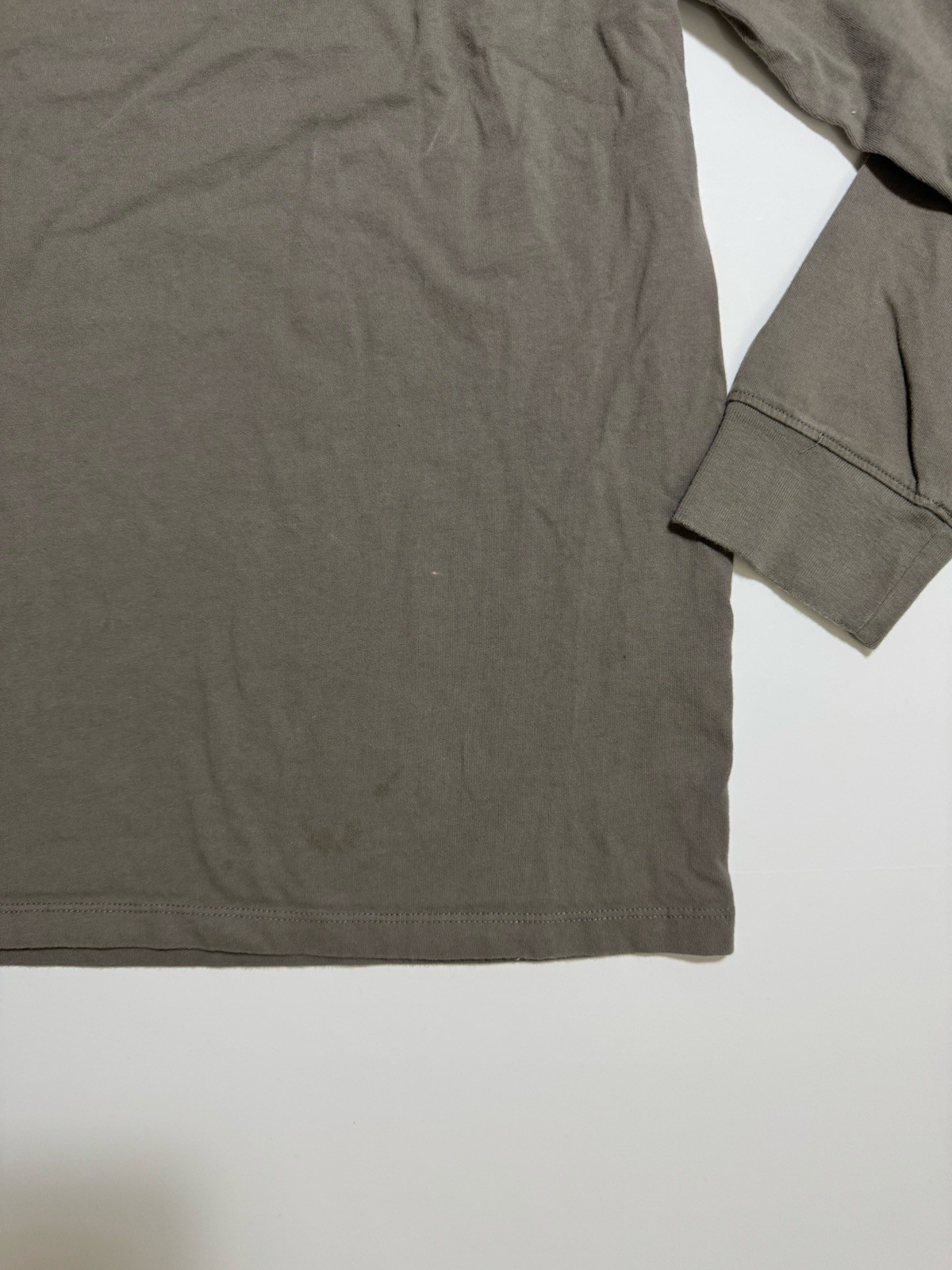 NWT AUTH FOG Fear Of God Essentials Taupe Long Sleeve T-Shirt Men L Unisex gallery