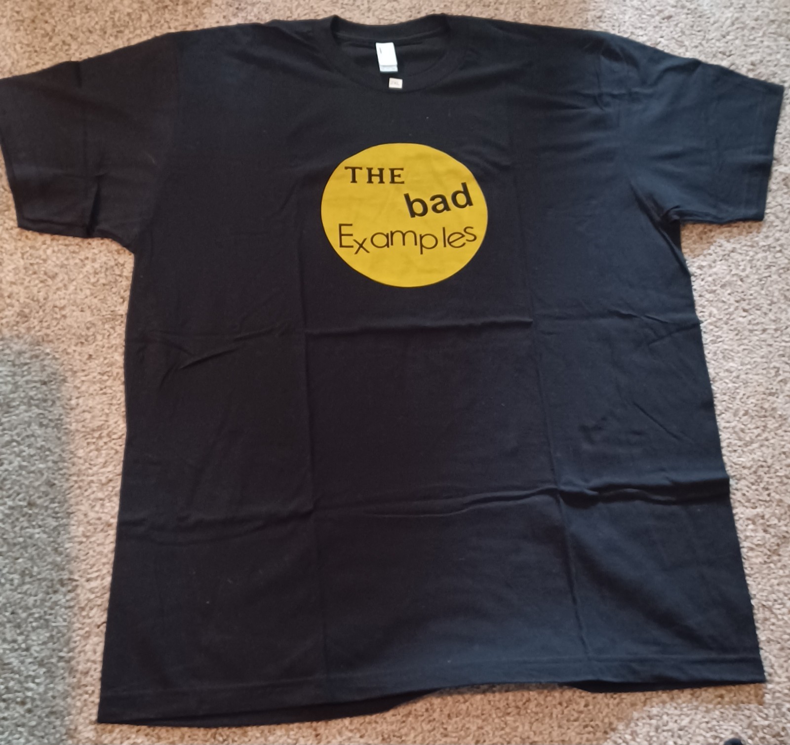 Bad Examples T-Shirt: Black w/ Round Yellow Coin Logo Size XXL 2XL Ralph Covert