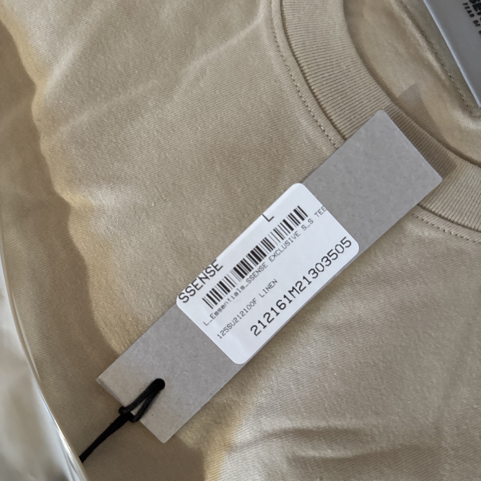 ESSENTIALS Linen T-Shirt L SSENSE EXCLUSIVE FW21 100% AUTHENTIC NEW *SHIPS ASAP* gallery