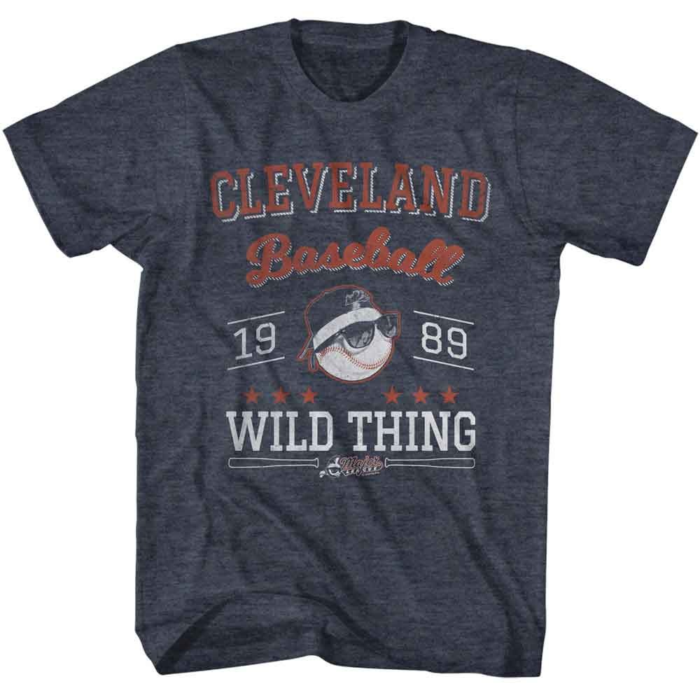 Major League – Cleveland 89 – American Classics – Heather Blue Adult Short Sleev