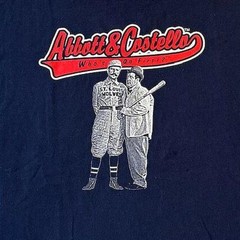 VTG Abbott & Costello Who’s On First? T-Shirt XL Comedy Graphic Full Routine XL