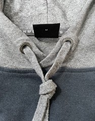 HUGO BOSS GRAY STRETCH Cotton REGULAR FIT mens HOODED T-Shirt MEDIUM