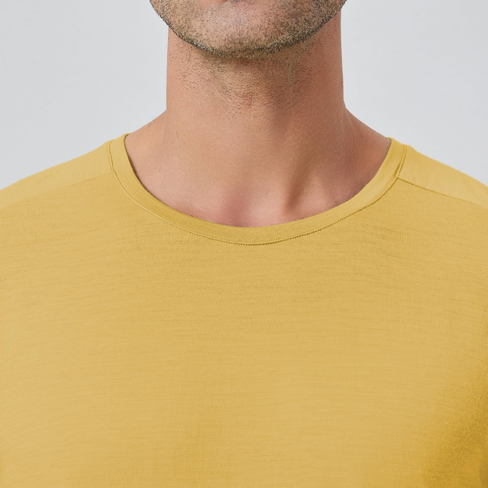 Merino Wool T-Shirt for Men - 100% Organic Merino Wool Base Coat for Outdoor ... gallery