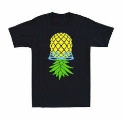 Upside Down Pineapple Shirt Swinger Pineapple Funny Graphic Men’s T-Shirt Black