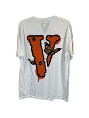 Juice World X VLone Butterfly Print T-Shirt White Size L
