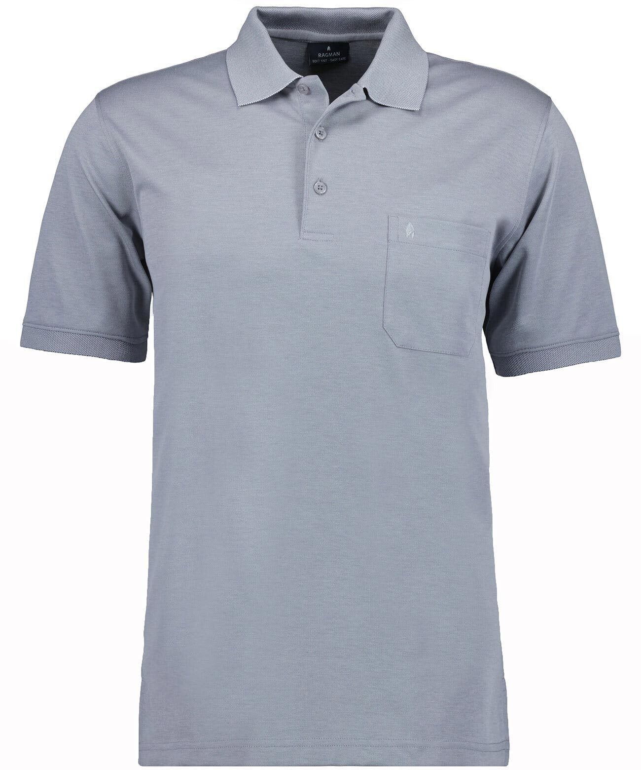 Men's Short Sleeve Softknit Polo Shirt Small, Silver Grey021 gallery