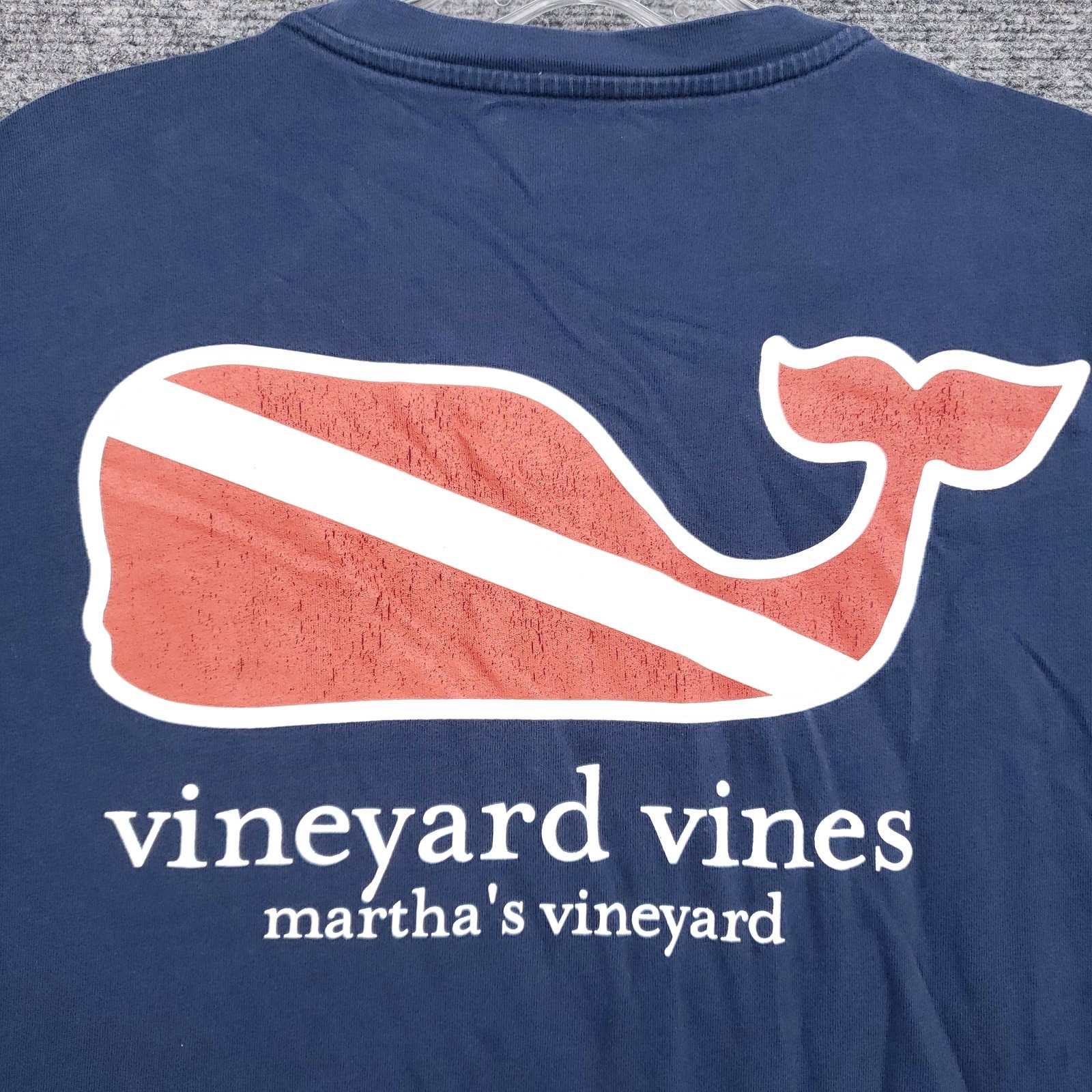 Vineyard Vines T Shirt Mens L Large Blue Pullover Short Sleeve Crew Neck Diver gallery