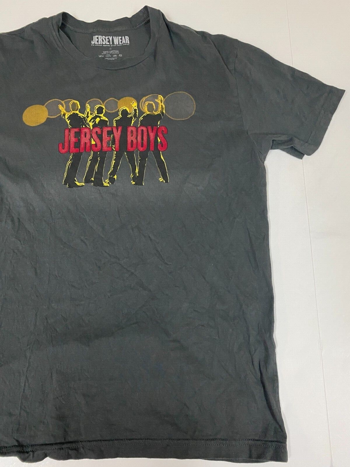 Jersey Boys Mens shirt Large Gray graphic gallery
