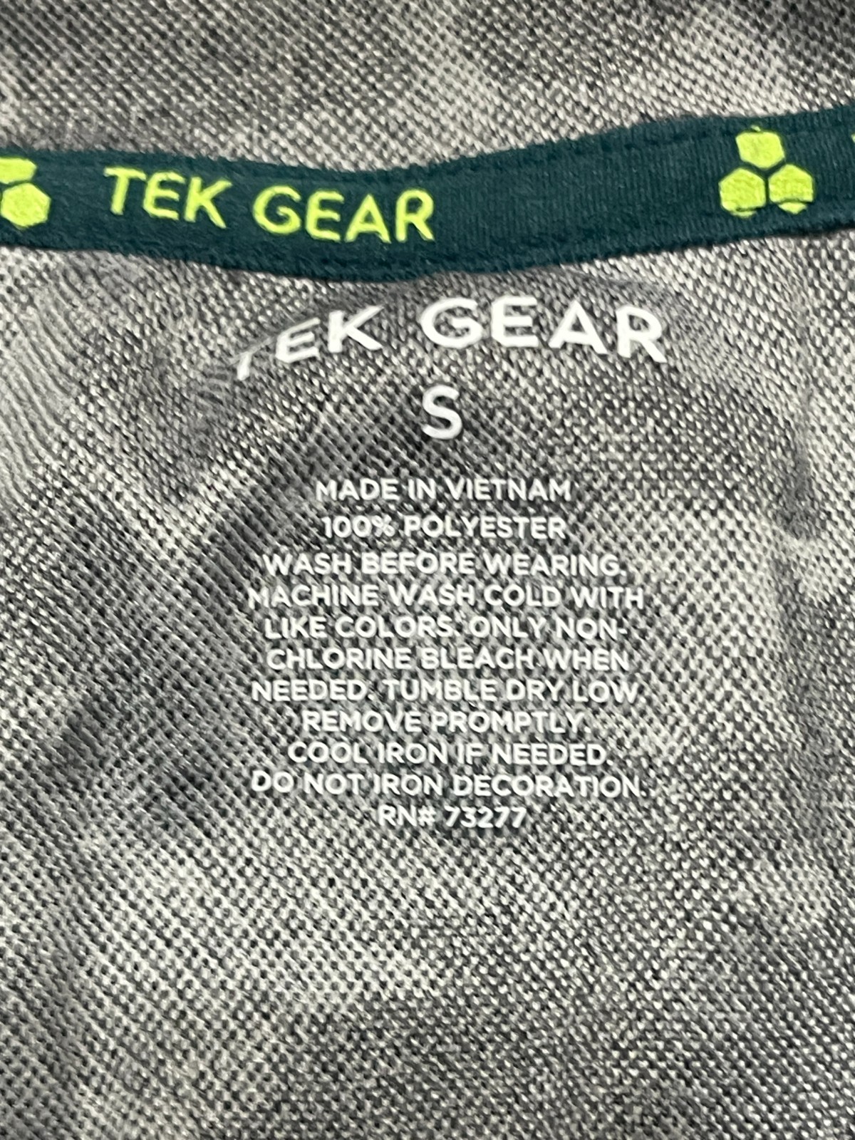 Tek Gear Shirt, Men's Size Small, Grey White, Camouflage, Athletic Wear gallery