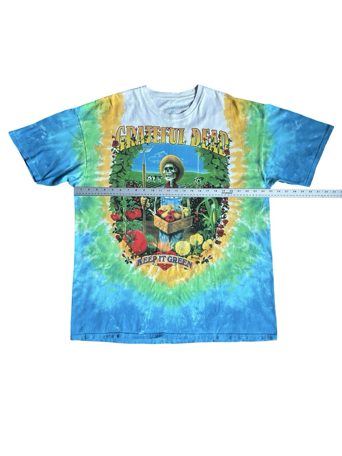 Vintage Grateful Dead Keep It Green Tie Dye Graphic T-Shirt Size XXL gallery