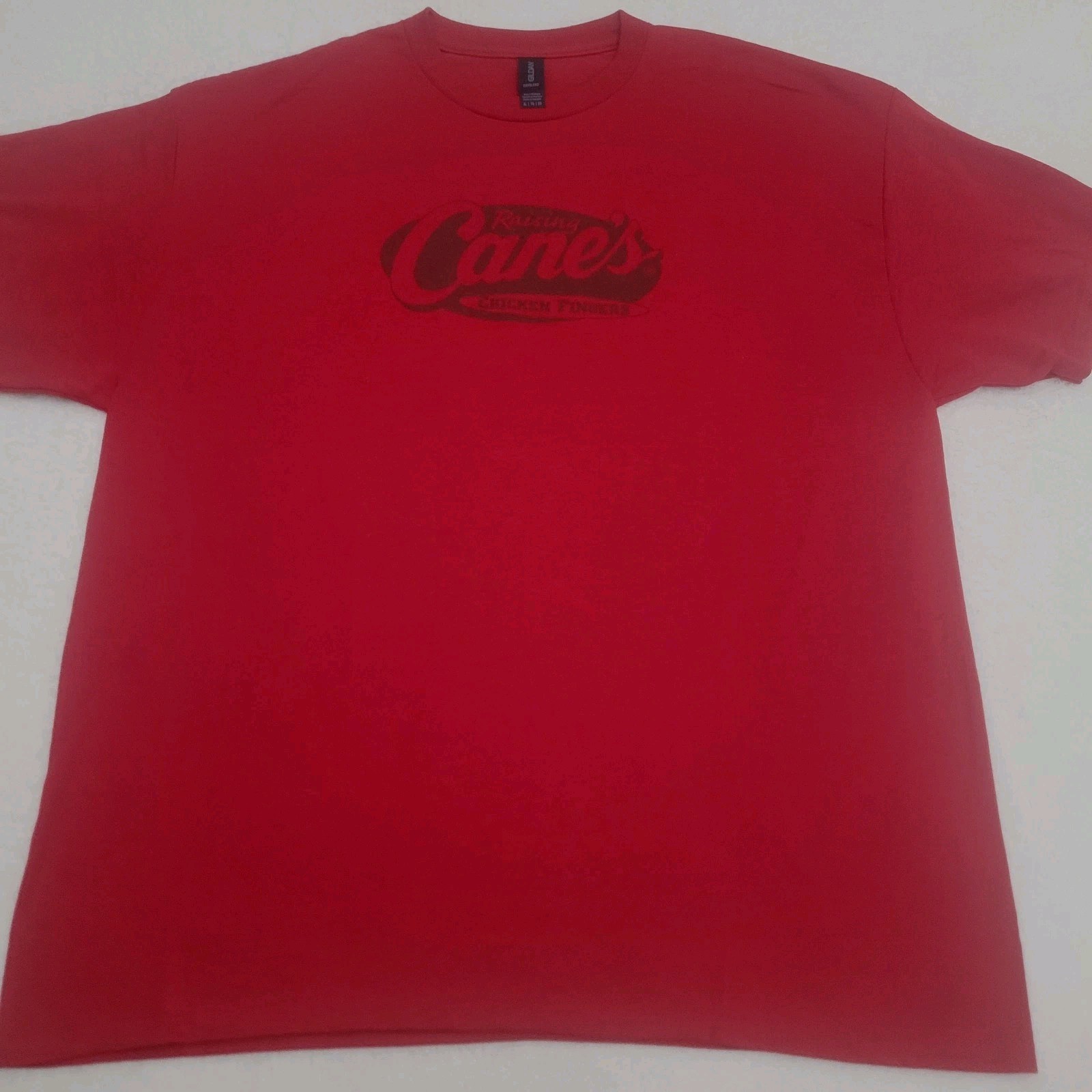 Raising Canes XL Chicken Fingers Apple Red Promo T-Shirt Men's Dry Blend gallery