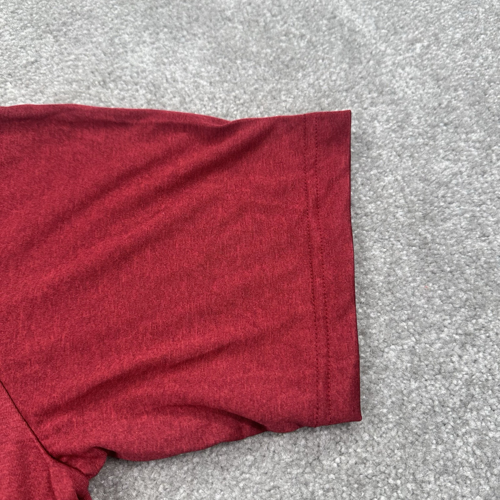 Sport-Tek Adult T Shirt Size Small Dark Red Short Sleeves Activewear gallery