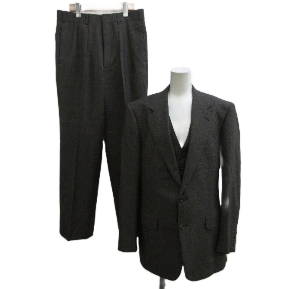 Burberry Gray 3Piece Suit Jacket Pants Vest Formal Long Sleeve