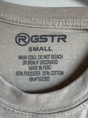 RGSTR Men’s Small Graphic Tshirt Bull Riding Stain Glass Tan