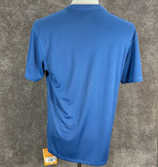 Quicksilver T-Shirt Mens Medium Blue Mesh Surf Shirt Waterman Short Sleeve UPF