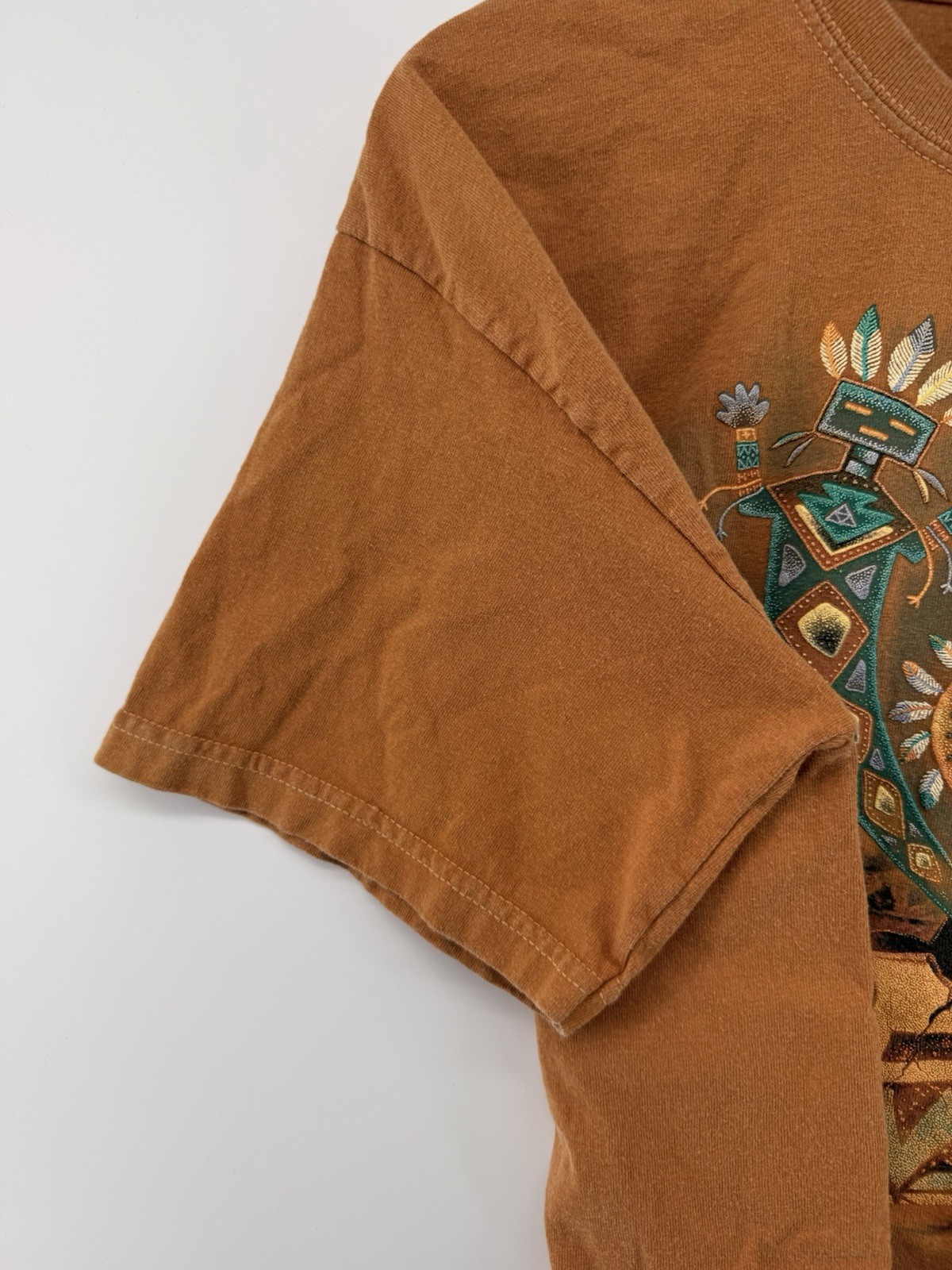 Vintage Sedona Arizona Mens Graphic T Shirt Southwest Desert Brown Large gallery