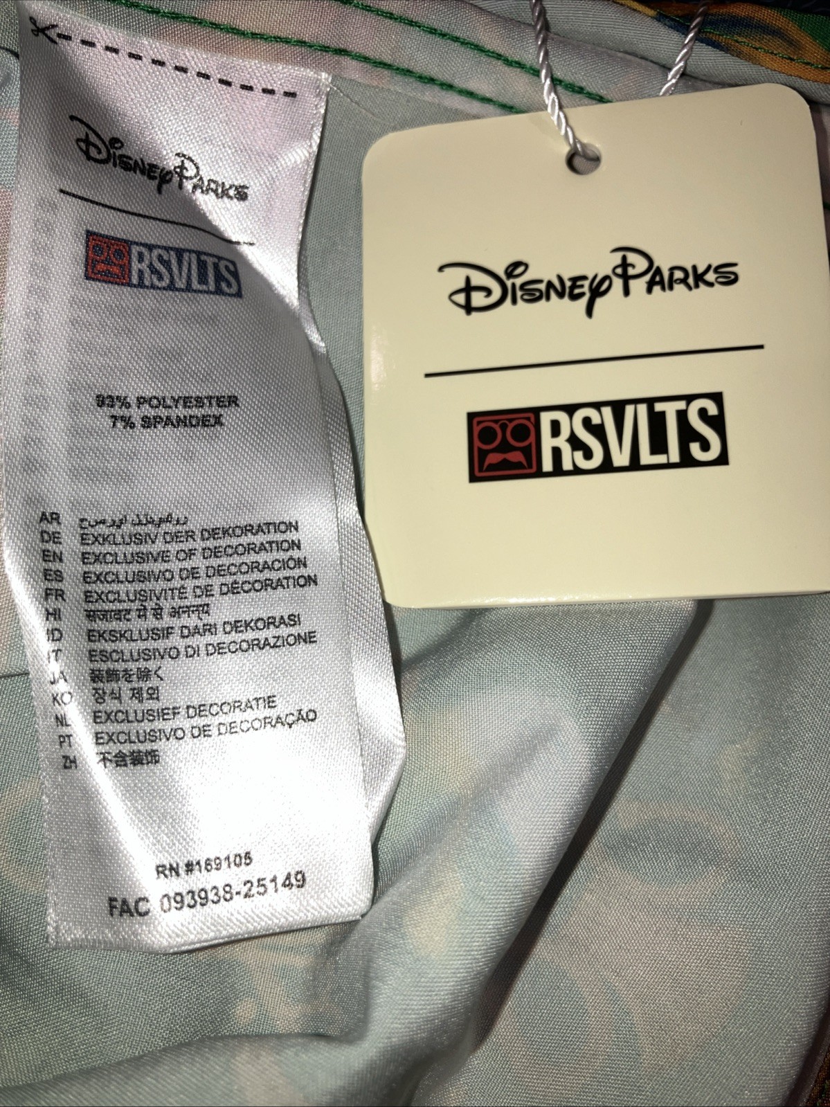 NWT New Mens LARGE Disney Parks RSVLT Enchanted Tiki Room Button Down Shirt gallery